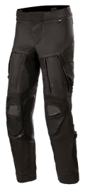 Pantaloni Alpinestars Halo Drystar®, pantaloni da moto adventure touring neri, dotati di ampi pannelli di ventilazione sulle cosce, protezioni rinforzate sulle ginocchia, tasche con cerniera e robusta costruzione in tessuto per uso multistagionale