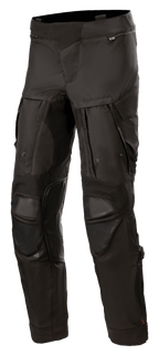 Pantaloni Alpinestars Halo Drystar®, pantaloni da moto adventure touring neri, dotati di ampi pannelli di ventilazione sulle cosce, protezioni rinforzate sulle ginocchia, tasche con cerniera e robusta costruzione in tessuto per uso multistagionale