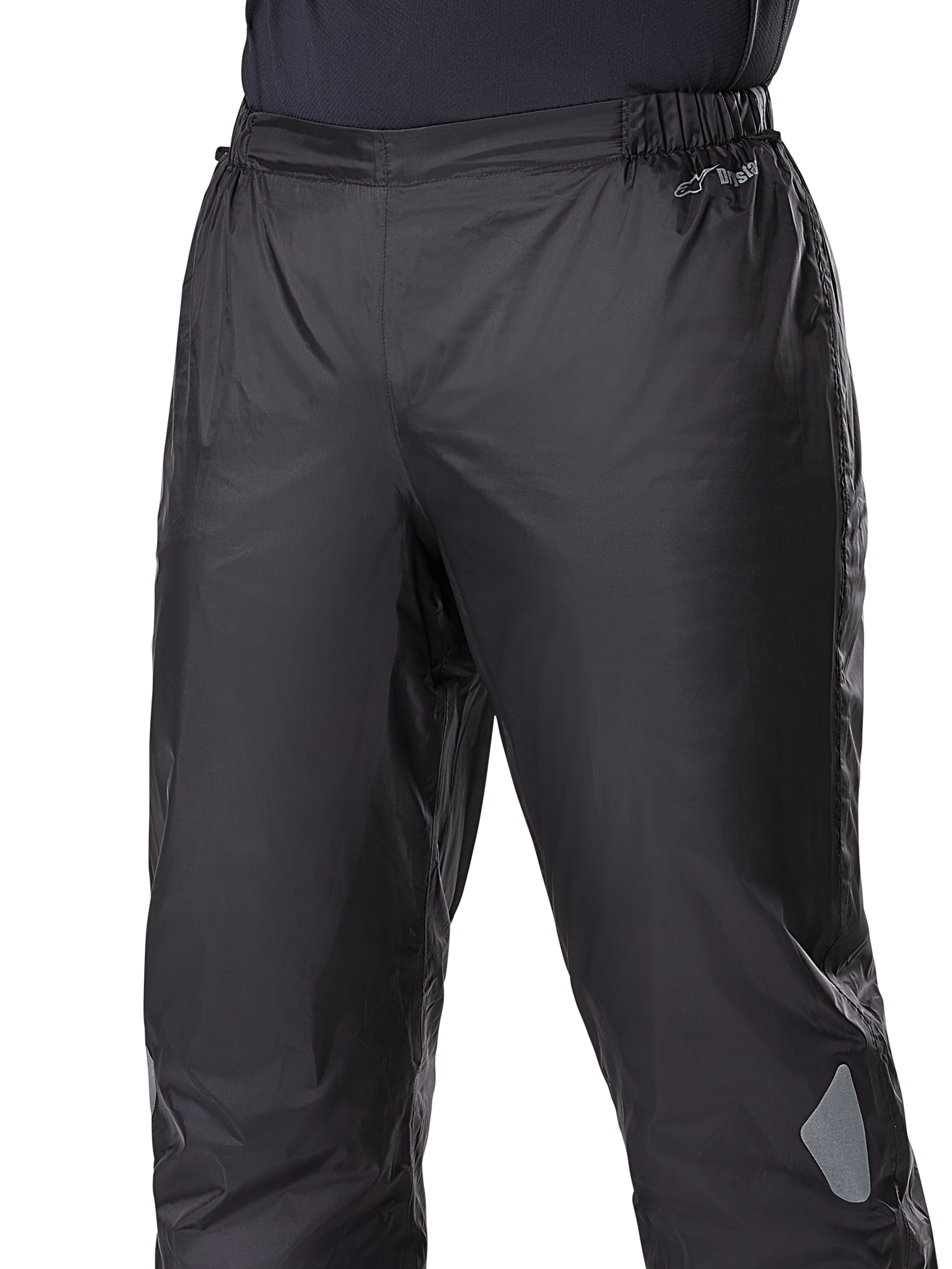 Alpinestars Bogotá Pro Drystar® 3 Seasons Pants, fodera impermeabile Drystar®, nero, costruzione in tessuto leggero con vita elasticizzata, caratterizzati dal marchio Drystar e dettagli riflettenti per adventure touring.