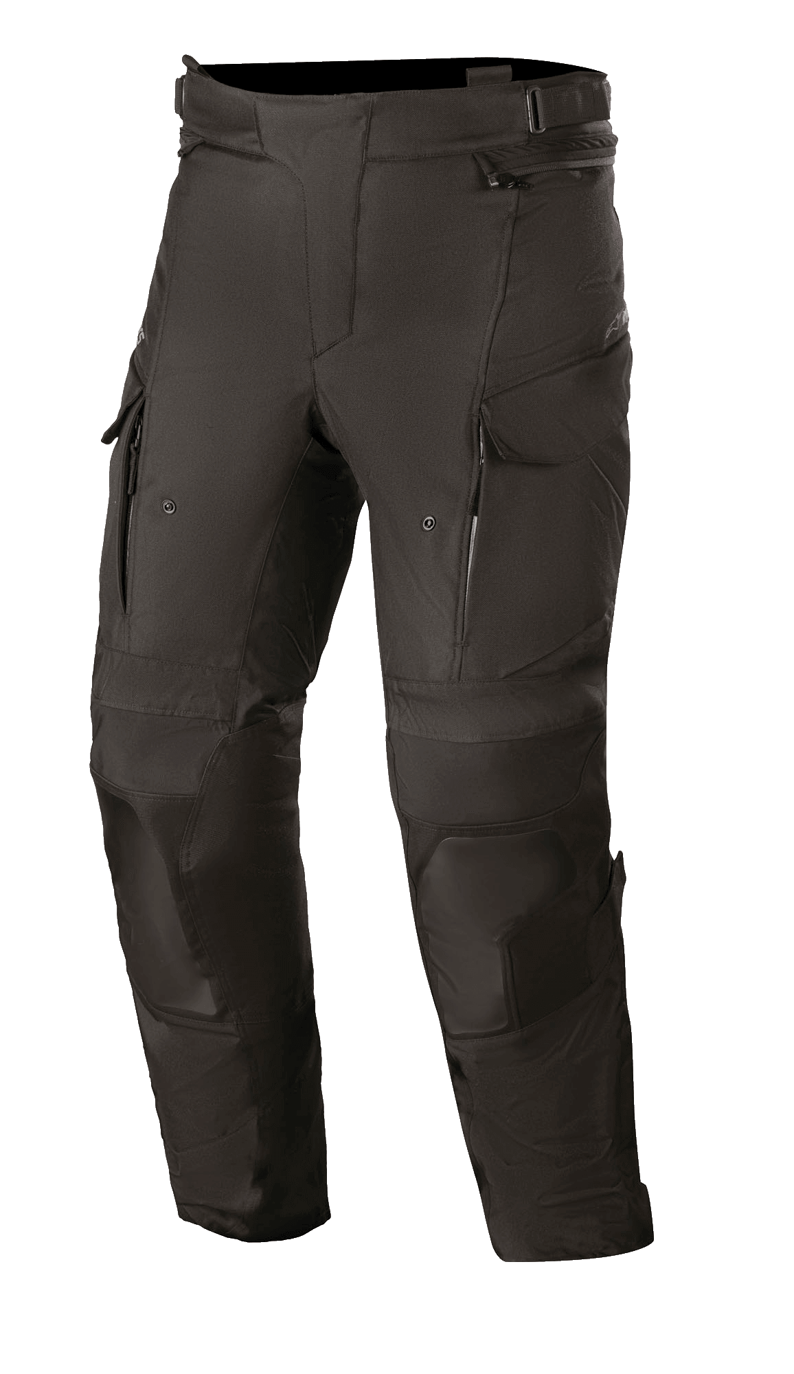 Alpinestars Andes V3 Drystar Pants, pantaloni da moto adventure touring, neri, costruzione in tessuto impermeabile e traspirante, con tasche stile cargo, zone delle ginocchia rinforzate e prese d'aria sulle cosce con zip per la guida in ogni condizione meteorologica