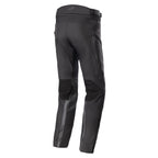 Alpinestars Pantaloni AMT-10 Drystar® XF, pantaloni da moto adventure touring da uomo, neri, impermeabili con zone in mesh RIDEKNIT®, vista posteriore con dettagli rifrangenti, certificati CE