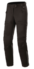 Alpinestars Stella AST-1 V2 Waterproof Pants, pantaloni da moto touring da donna, nero, con tasche a mano con zip, pannelli rinforzati sulle ginocchia, cintura regolabile in vita e dettagli riflettenti.