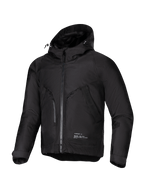 Alpinestars parka Morush impermeabile, giacca moto urban da uomo, nero, tessuto impermeabile, certificato CE, Tech-Air Ready.