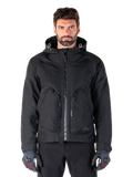 Alpinestars Parka Morush Impermeabile, giacca da moto urban da uomo, nero, con cappuccio e ampie tasche con cerniera