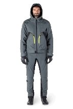 Alpinestars Morush Waterproof Parka, giacca da moto Urban Gray, design ispirato allo streetwear con ampie tasche anteriori e cappuccio a prova di maltempo, finitura in tessuto Urban Gray