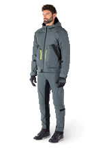 Alpinestars Morush Waterproof Parka, giacca da moto impermeabile in Urban Gray, design ispirato allo streetwear con cappuccio a prova di intemperie, ampie tasche anteriori 3D e stile urbano minimalista.