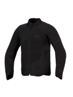 Alpinestars Aeroshell Airflow Jacket, giacca da moto, Black Anthracite, softshell leggero ed elastico con zone di ventilazione perforate al laser, pannelli in rete e logo discreto sul petto, design dal taglio sportivo per la guida in climi caldi