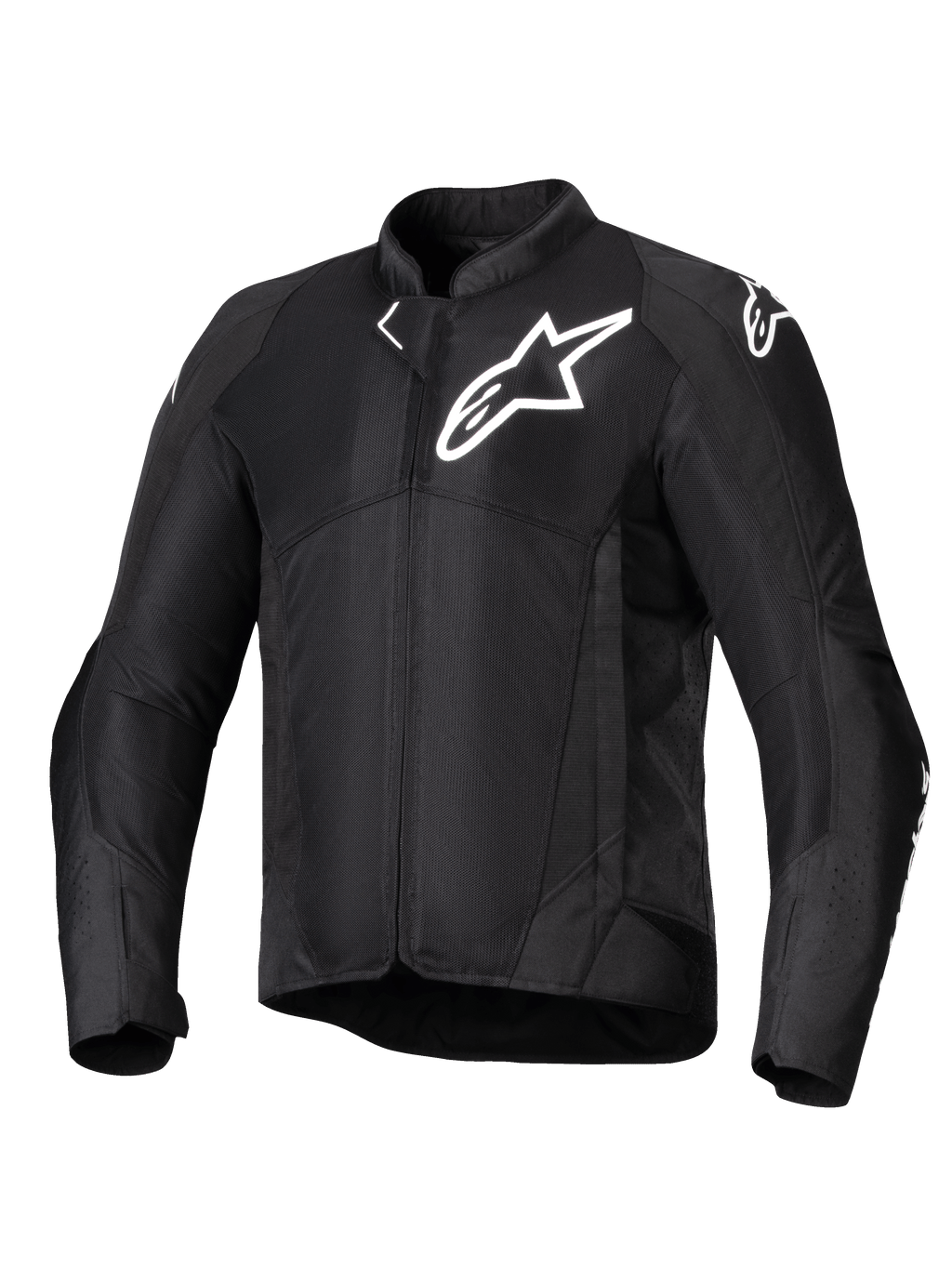 Alpinestars Giacca Viper Air V4, giacca da moto per uomo in tessuto, nera, con pannelli in rete traspirante, Tech-Air Ready, per guida sportiva estiva.
