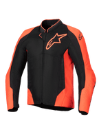 Alpinestars Giacca Viper Air V4, giacca da moto racing ventilata da uomo, rosso fluo e nero, in mesh, Tech-Air Ready