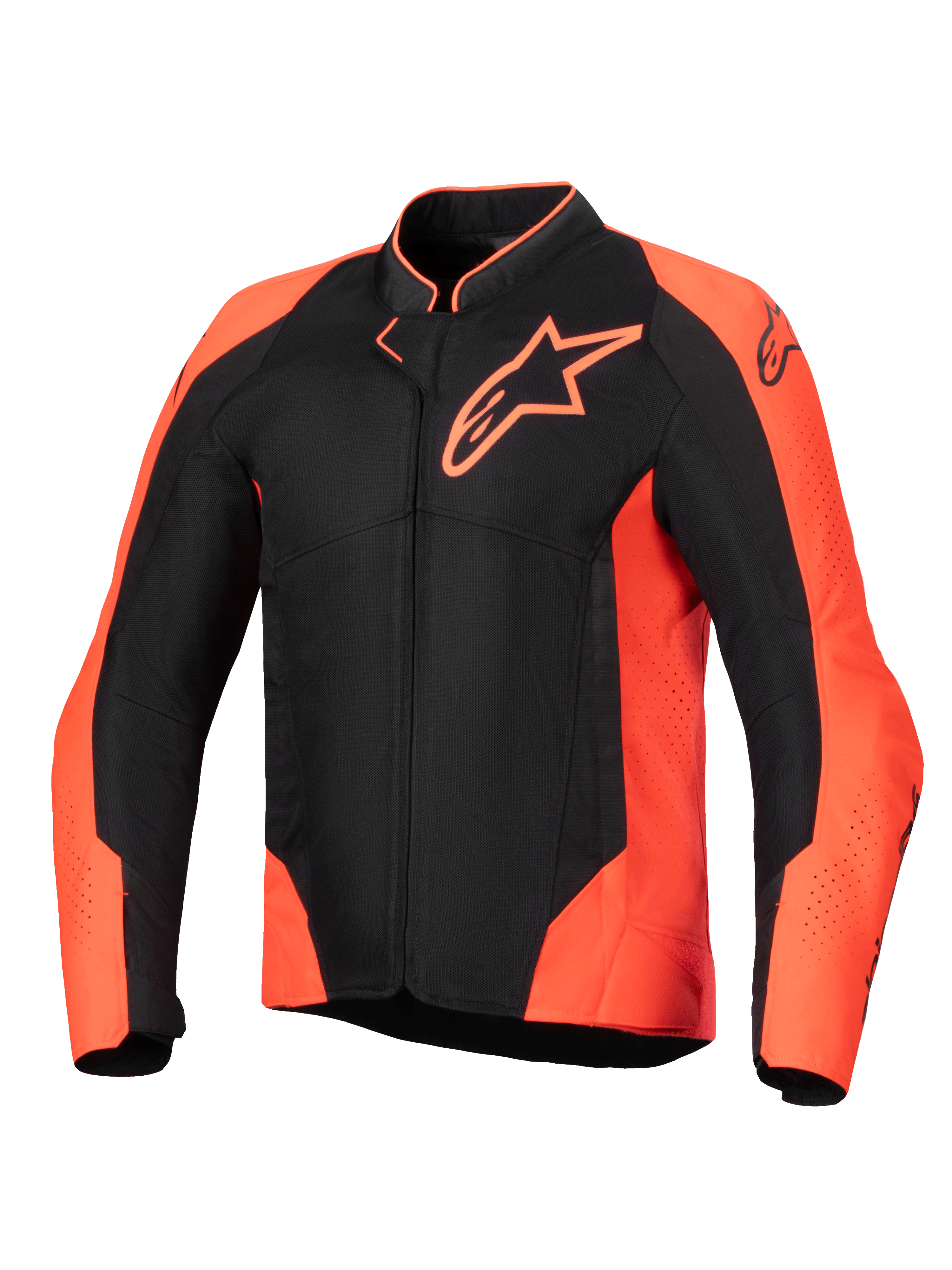 Alpinestars Giacca Viper Air V4, giacca da moto racing ventilata da uomo, rosso fluo e nero, in mesh, Tech-Air Ready
