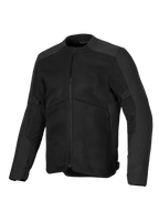 Alpinestars Giacca C-1 Air, giacca da moto nera, dotata di ampi pannelli di ventilazione in rete, telaio in tessuto poliestere 450D, discreti loghi in rilievo sulle spalle e design urbano contemporaneo per la guida con climi caldi.
