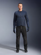Alpinestars Giacca C-1 Air, giacca da moto urbana da uomo, blu, in rete tecnica per touring e commuting, con pantaloni neri.
