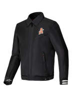 Alpinestars Giacca Ignite Air, giacca da moto urbana in rete con struttura a corpo traforato e certificazione CE, nera, con grafiche ispirate al club e tradizionale colletto a camicia