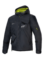 Alpinestars giacca Mogress Air, giacca da moto urban da uomo, nero e verde lime, tessuto ripstop ventilato, con cappuccio e protezioni Nucleon Flex Plus, certificata CE