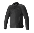Alpinestars T-SP X Superair Jacket, giacca da moto nera, loghi tono su tono su petto e spalle, ampi pannelli in mesh per la ventilazione, zip frontale, tasche laterali e cinghie regolabili in vita, design sportivo da strada