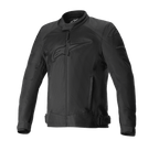 Alpinestars T-SP X Superair Jacket, giacca da moto nera, loghi tono su tono su petto e spalle, ampi pannelli in mesh per la ventilazione, zip frontale, tasche laterali e cinghie regolabili in vita, design sportivo da strada