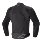Giacca Alpinestars SMX Air, nero, vista posteriore, con ampi pannelli in rete tecnica per la ventilazione, marchio Tech-Air Ready sulla parte superiore della schiena, logo a stella Alpinestars sulla parte inferiore della schiena, giacca da moto sportiva in tessuto