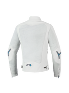 Alpinestars Giacca Stella Circal-1 Air, giacca da moto urbana da donna, grigio metallizzato e blu metile, pannelli in mesh per ventilazione posteriore e colletto imbottito