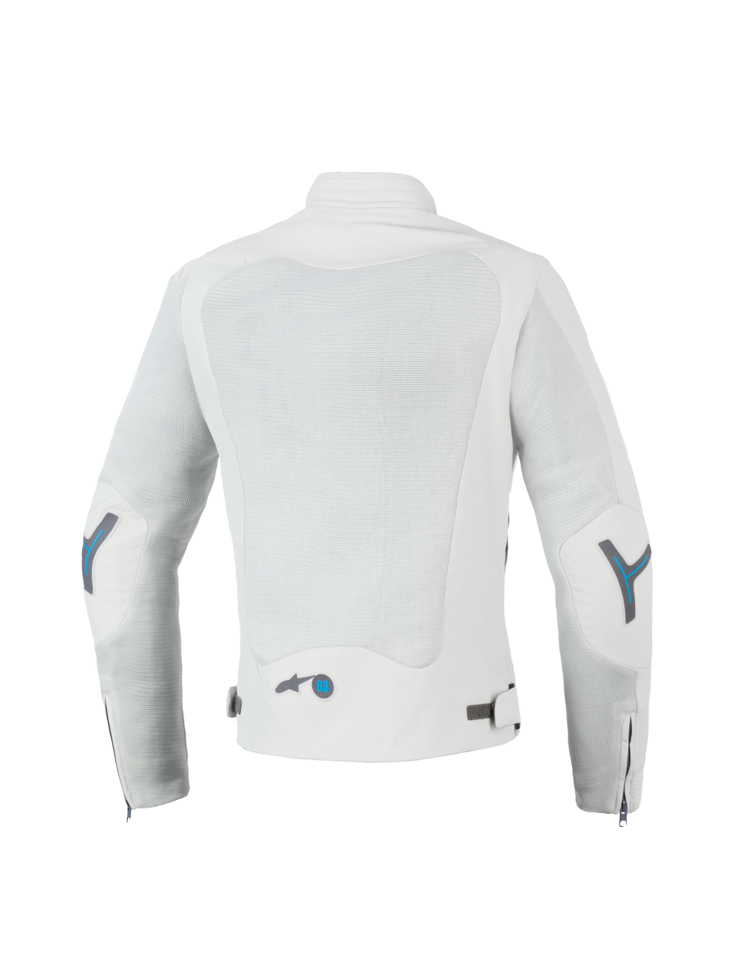 Alpinestars Giacca Stella Circal-1 Air, giacca da moto urbana da donna, grigio metallizzato e blu metile, pannelli in mesh per ventilazione posteriore e colletto imbottito