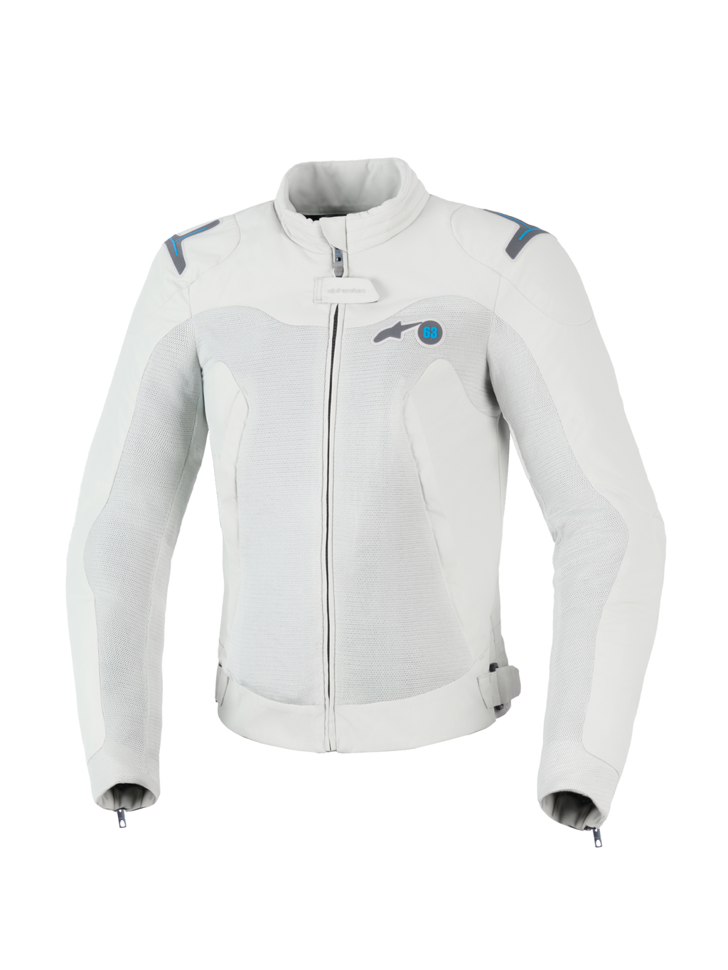 Alpinestars Stella Circal-1 Air Jacket, giacca da moto urbana da donna, grigio metallizzato e blu metile, certificata CE con pannelli in mesh traspirante e struttura in tessuto riciclato sostenibile