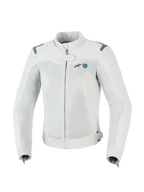 Alpinestars Stella Circal-1 Air Jacket, giacca da moto urbana da donna, grigio metallizzato e blu metile, certificata CE con pannelli in mesh traspirante e struttura in tessuto riciclato sostenibile