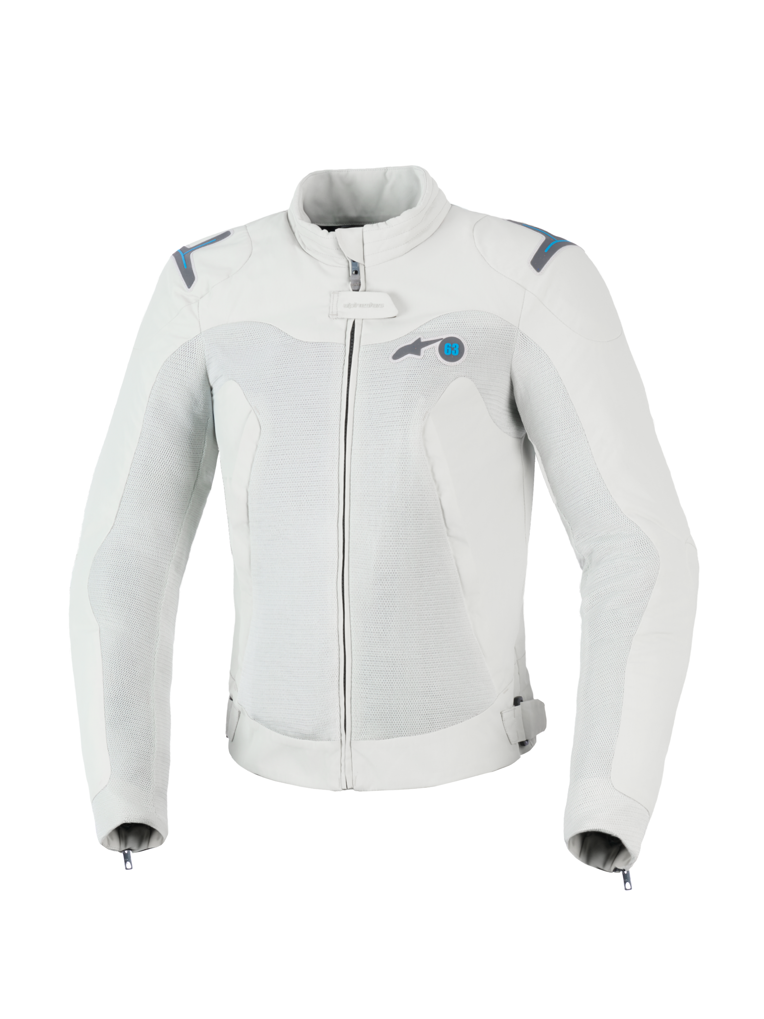 Alpinestars Stella Circal-1 Air Jacket, giacca da moto urbana da donna, grigio metallizzato e blu metile, certificata CE con pannelli in mesh traspirante e struttura in tessuto riciclato sostenibile