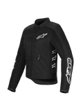 Alpinestars Giacca Stella T-Dyno Air da donna, nero, giacca da moto in mesh e tessuto, con loghi Alpinestars bianchi su petto e maniche, pannelli in rete 3D per la ventilazione, vestibilità sartoriale d'ispirazione vintage