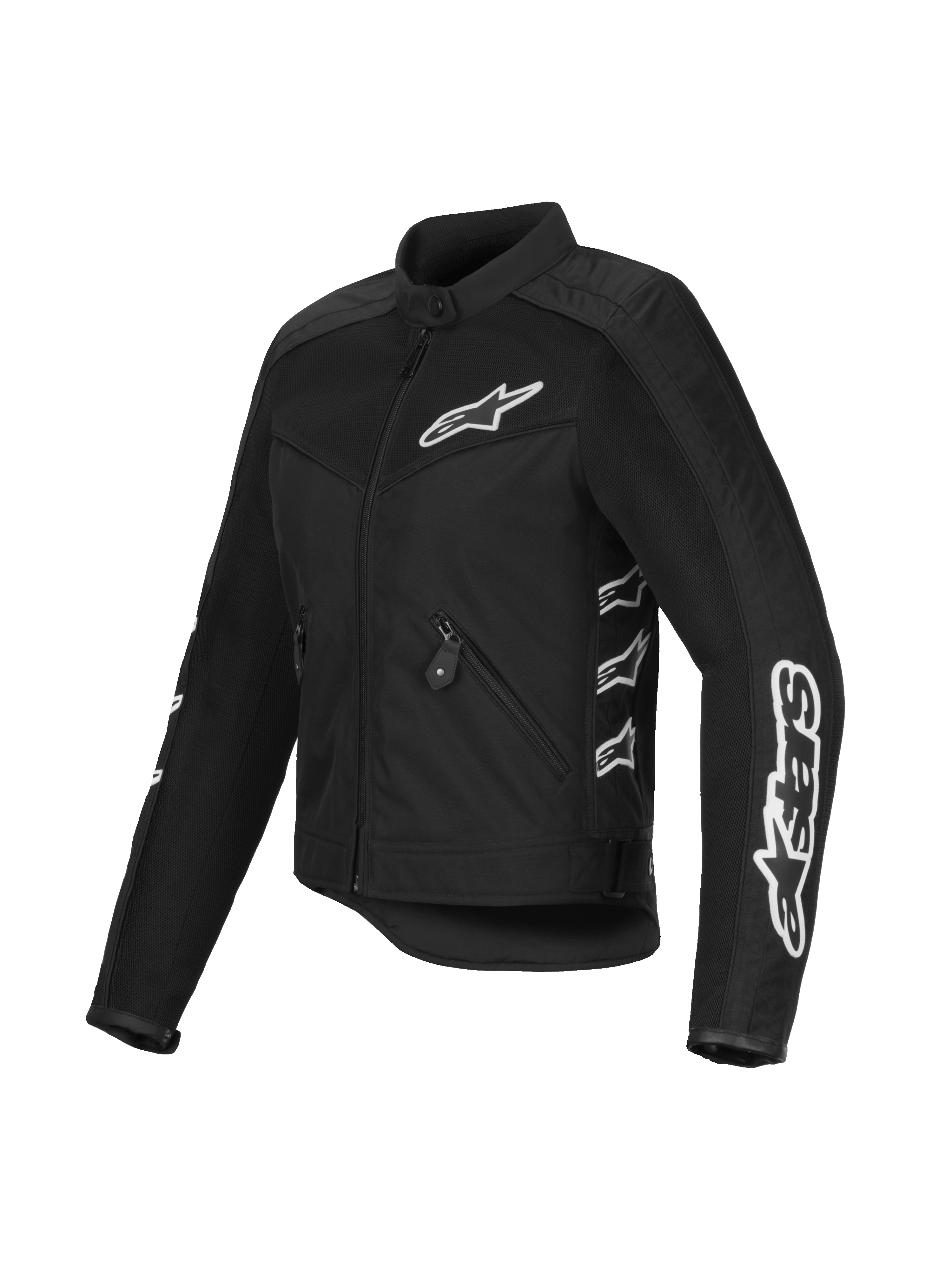 Alpinestars Giacca Stella T-Dyno Air da donna, nero, giacca da moto in mesh e tessuto, con loghi Alpinestars bianchi su petto e maniche, pannelli in rete 3D per la ventilazione, vestibilità sartoriale d'ispirazione vintage