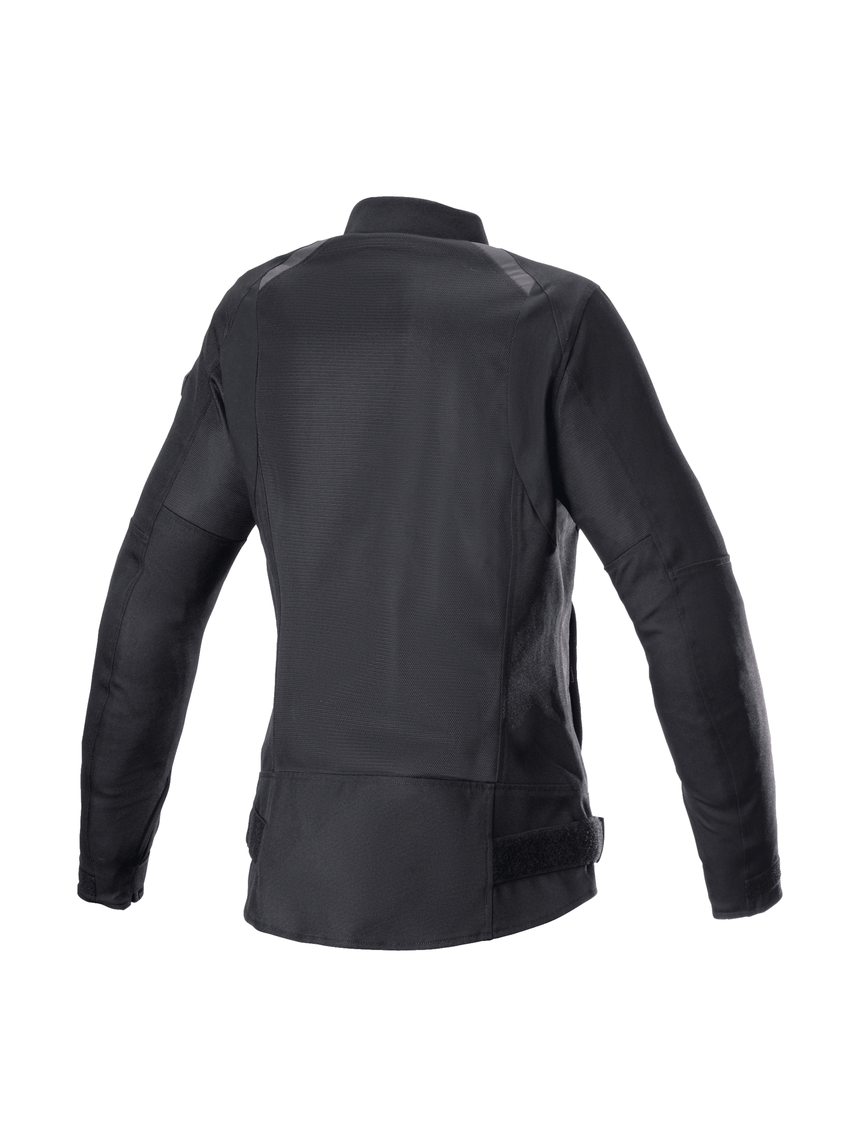Alpinestars Giacca Eloise V2 Air, giacca da moto urban da donna, nera, in tessuto con rete ventilata e profilo posteriore allungato.