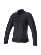 Alpinestars Giacca Eloise V2 Air, giacca da moto urban da donna, nera, in mesh traspirante, predisposta per Tech-Air 5.
