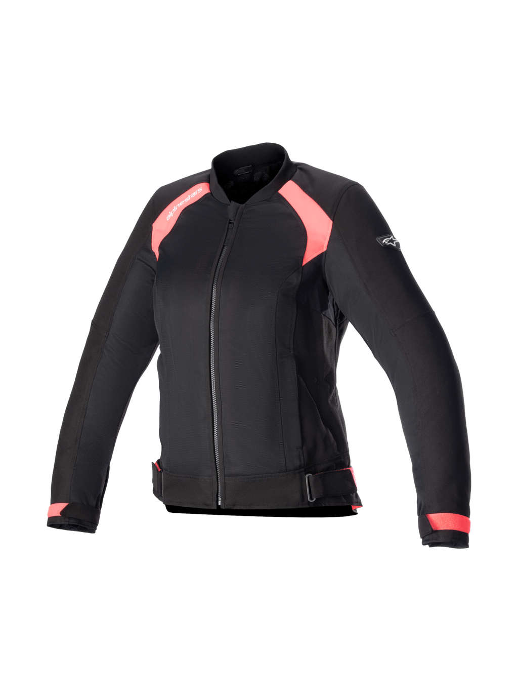 Alpinestars giacca Eloise V2 Air da donna, giacca da moto urban in tessuto e mesh nero e rosa, pronta per Tech-Air.
