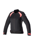 Alpinestars giacca Eloise V2 Air da donna, giacca da moto urban in tessuto e mesh nero e rosa, pronta per Tech-Air.