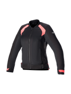 Alpinestars giacca Eloise V2 Air da donna, giacca da moto urban in tessuto e mesh nero e rosa, pronta per Tech-Air.