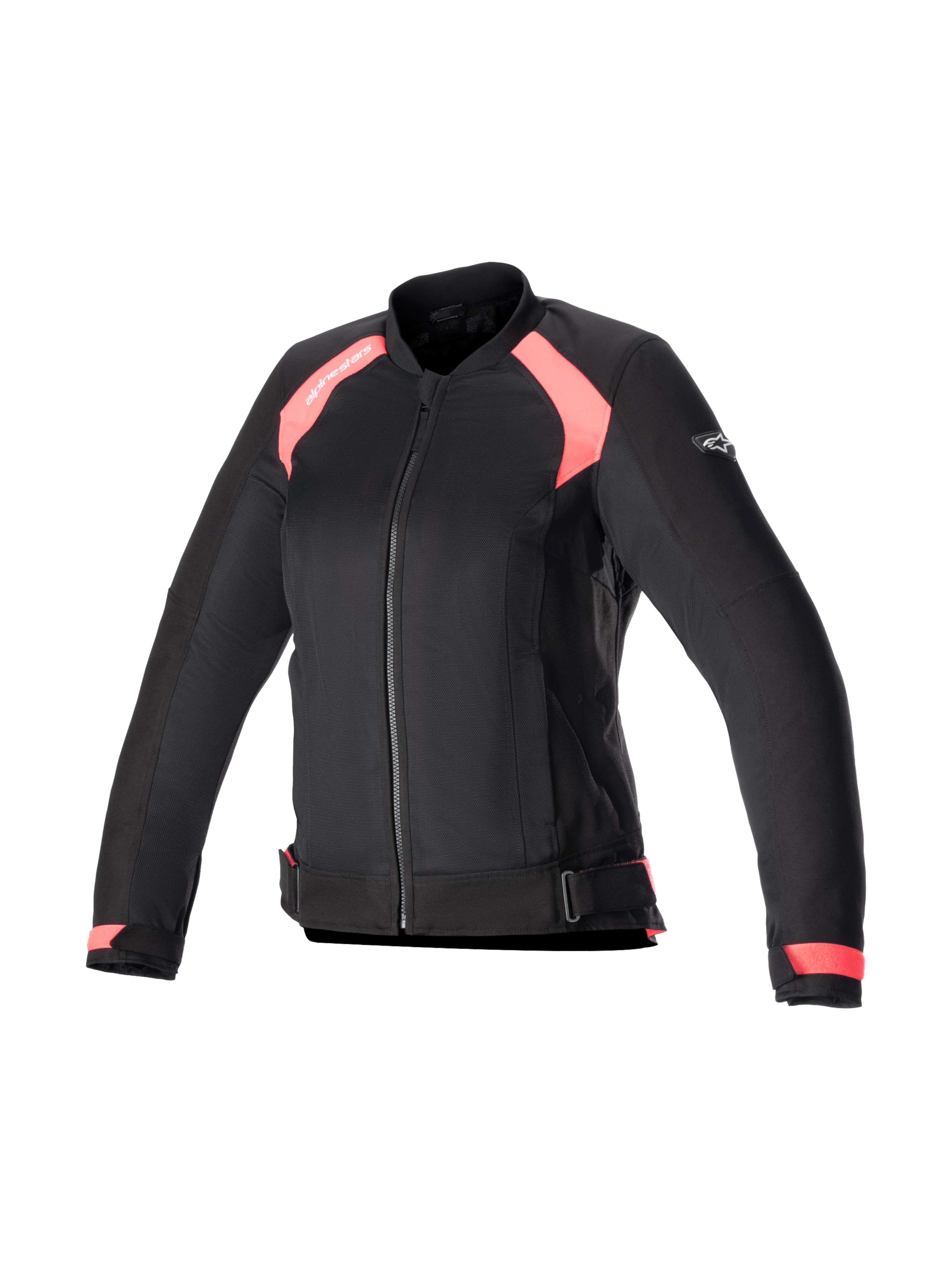 Alpinestars giacca Eloise V2 Air da donna, giacca da moto urban in tessuto e mesh nero e rosa, pronta per Tech-Air.