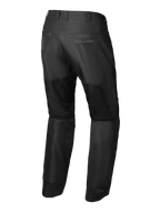 Alpinestars Pantaloni C-1 Air, pantaloni da moto urbani da uomo in nero, vista posteriore con pannelli di ventilazione in rete tecnica