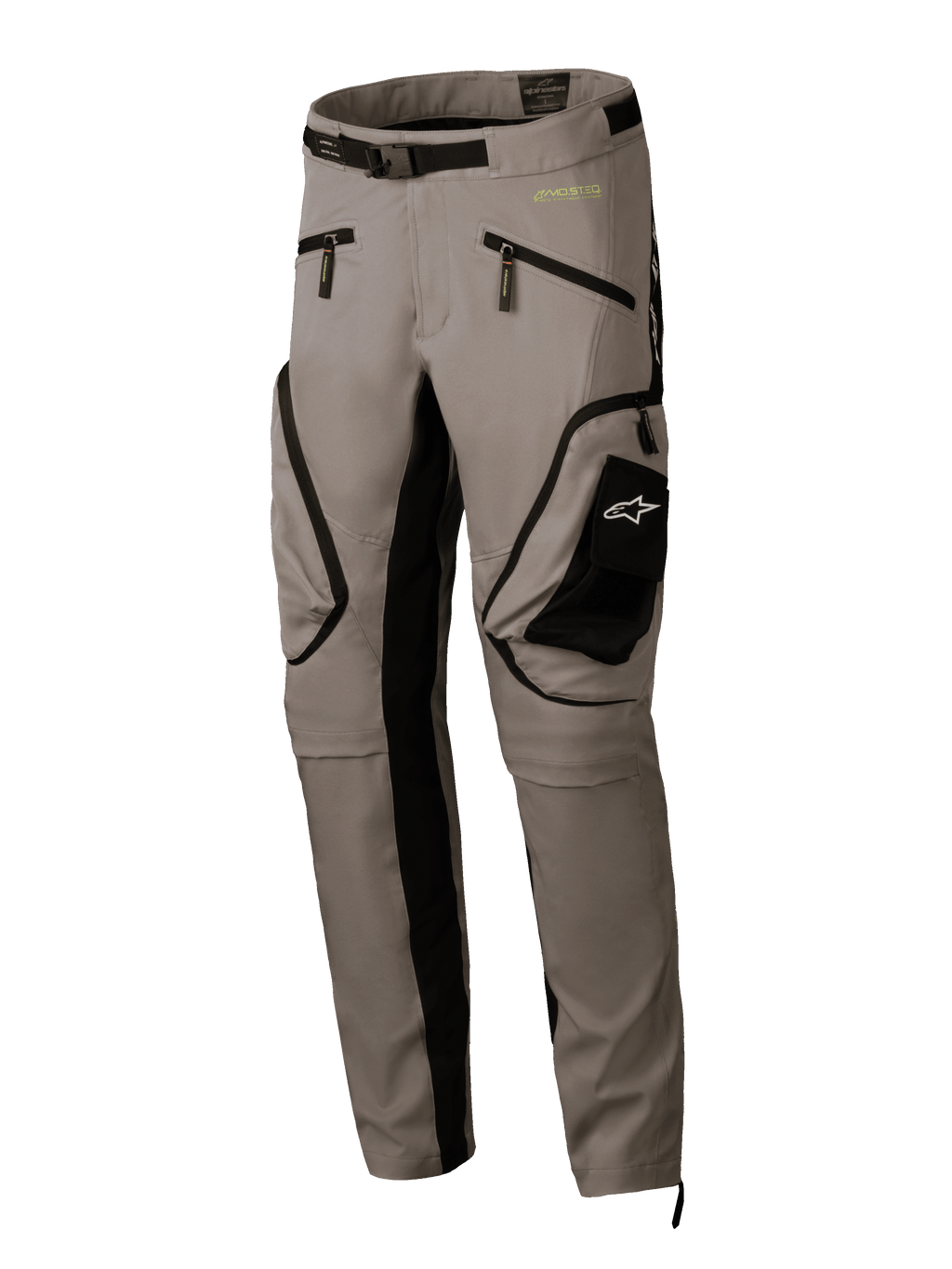 Alpinestars Pantaloni Acteon, pantaloni da moto urban per uomo, sabbia e nero, in tessuto tecnico elasticizzato con tasche cargo laterali, certificati CE
