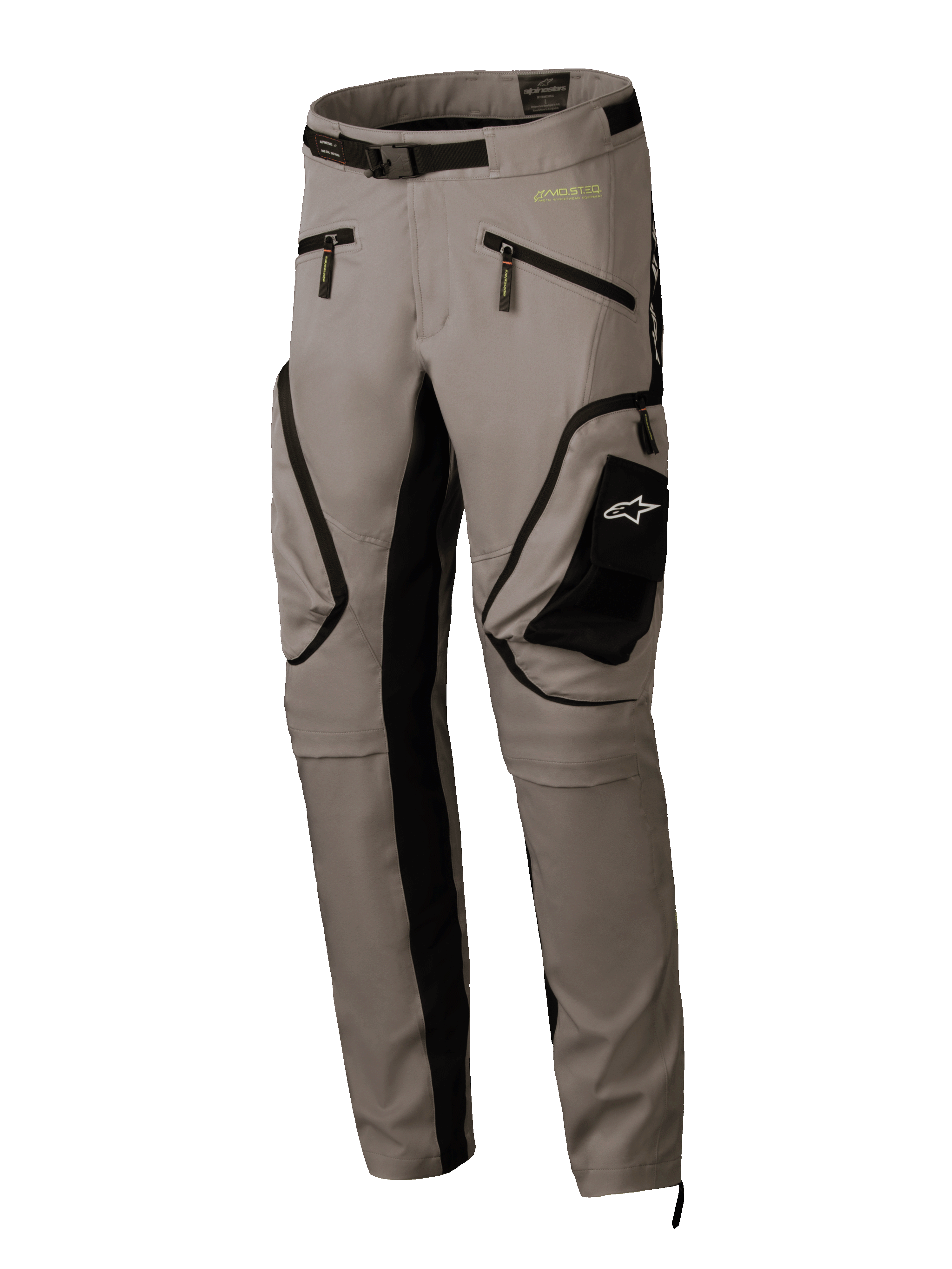 Alpinestars Pantaloni Acteon, pantaloni da moto urban per uomo, sabbia e nero, in tessuto tecnico elasticizzato con tasche cargo laterali, certificati CE
