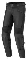 Alpinestars T SP-5 Rideknit® Pants, pantaloni da moto neri in tessuto, caratterizzati da pannelli elasticizzati a costine sulle ginocchia, cinghie regolabili in vita, sezioni in maglia resistente per flessibilità e un taglio slim per prestazioni sportive.