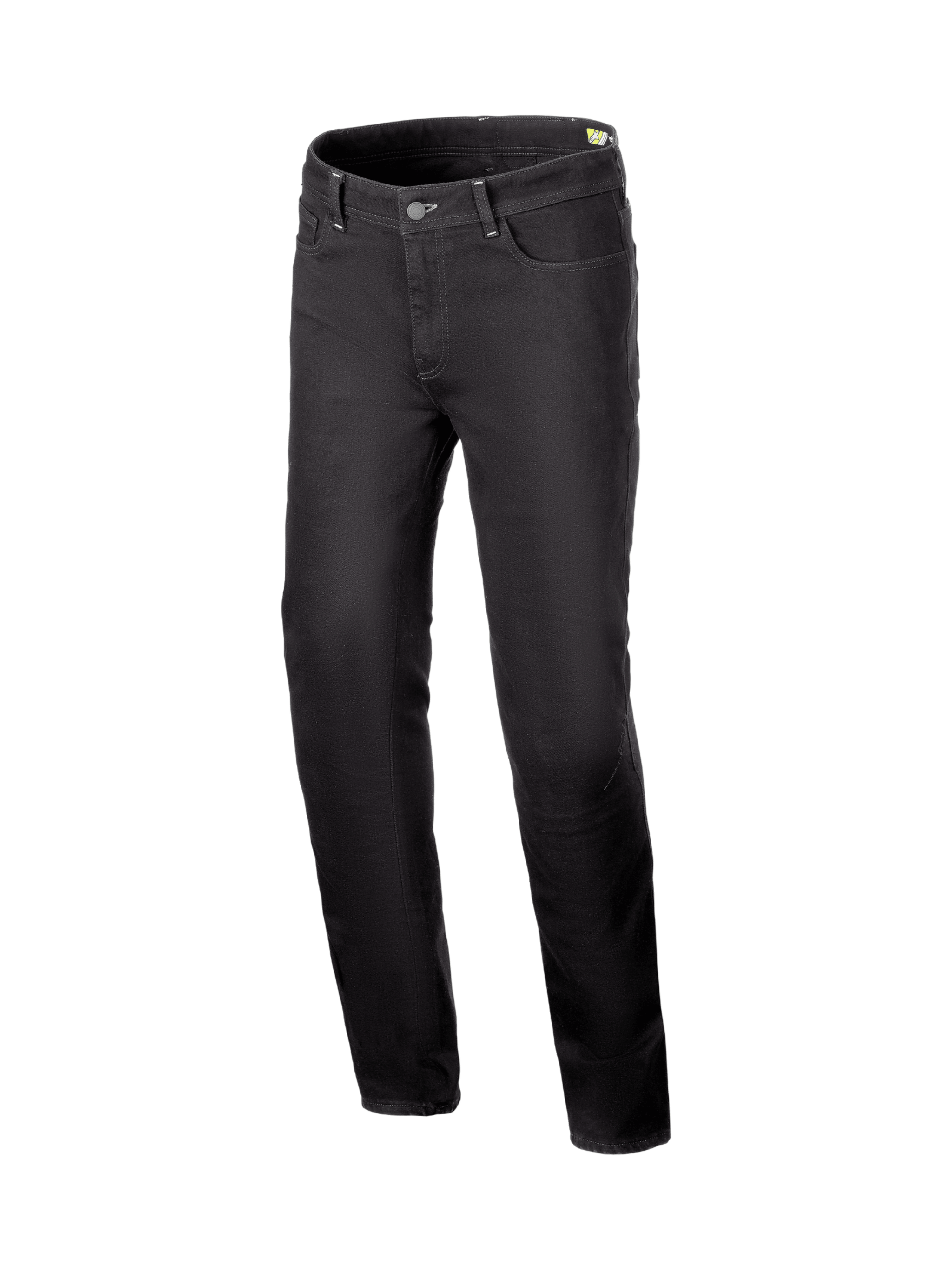 Alpinestars pantaloni jeans stretch Cult-8, jeans da moto urban da uomo, neri, in denim elasticizzato con protezioni Nucleon Flex Plus, certificati CE