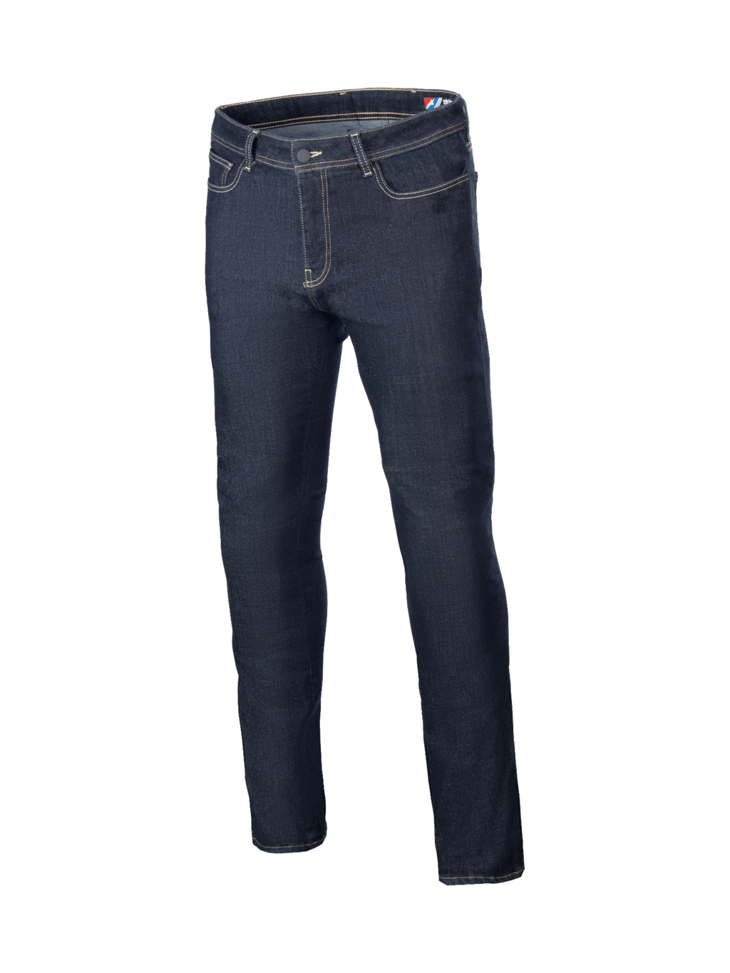 Alpinestars Pantaloni Jeans Stretch Cult-8, jeans da moto urban da uomo, blu, vestibilità rilassata, certificati CE.