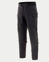 Alpinestars Juggernaut Riding Pants, pantaloni da moto urban, nero, con vita elasticizzata e cordoncini, tasche cargo, prese d'aria sulle cosce e costruzione in softshell, progettati per la guida su strada e la protezione dalle intemperie