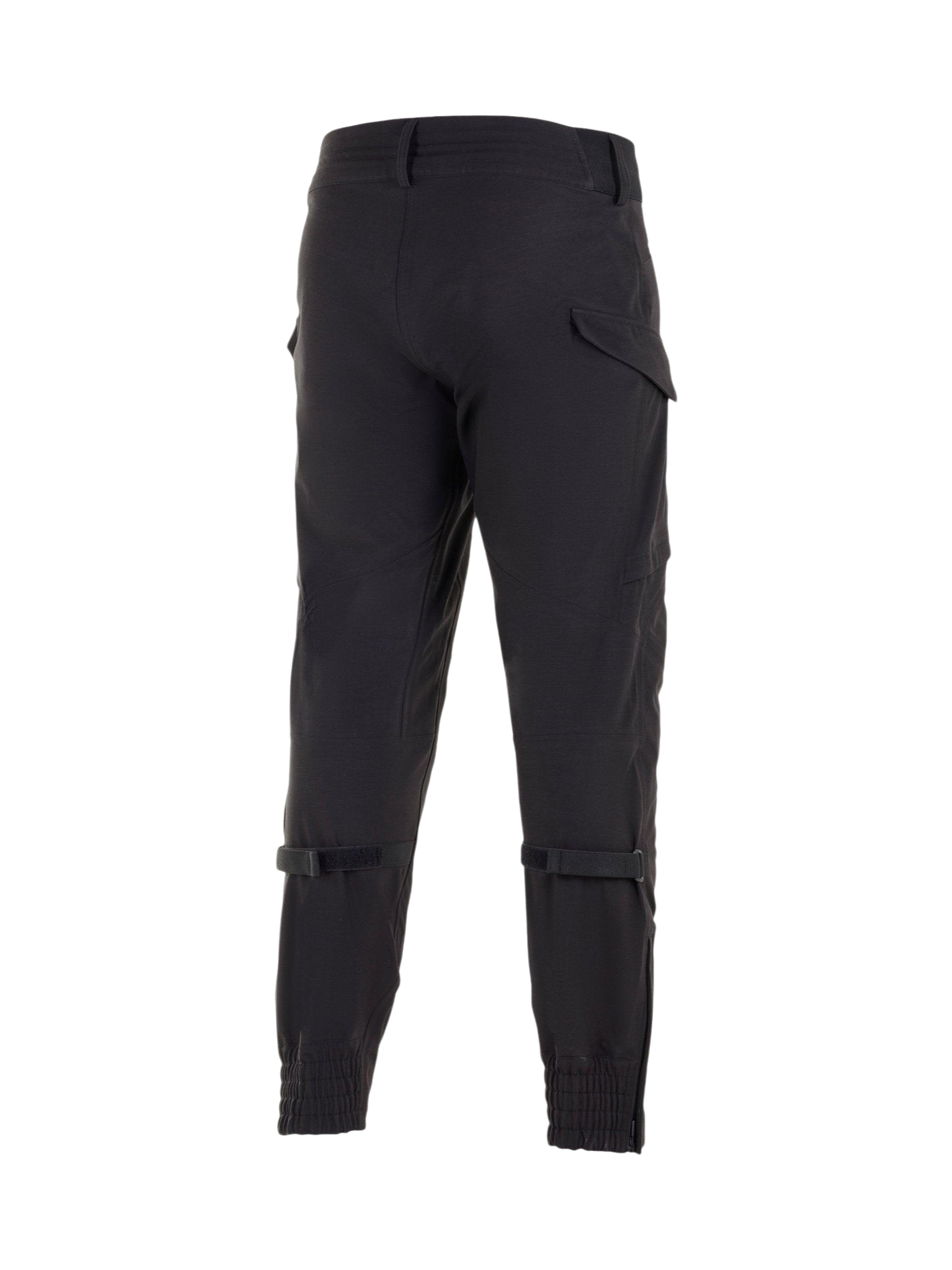 Alpinestars Pantaloni Juggernaut Impermeabili, pantaloni moto urban neri da uomo, vista posteriore, softshell con regolatori