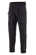 Alpinestars Juggernaut Waterproof Pants, pantaloni da moto, nero, struttura in softshell con membrana impermeabile, aperture di ventilazione sulle cosce, tasche cargo con cerniera, vita elasticizzata con cordini e polsini alle caviglie, abbigliamento per guida urbana