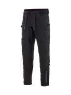 Alpinestars Pantaloni Juggernaut Impermeabili, pantaloni da moto urban da uomo, nero, in softshell tecnico con ginocchiere integrate, tasche cargo e logo laterale grigio