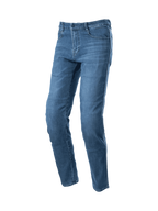 Alpinestars Jeans Radon Standard Fit, jeans da moto urban per uomo, blu, con ginocchiere certificate CE
