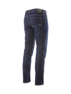 Alpinestars Pantaloni jeans Radium, jeans da moto da uomo blu scuro, denim Cordura elasticizzato, vestibilità standard, vista posteriore