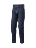 Alpinestars Pantaloni Sektor Regular Fit Jeans, jeans da moto urban da uomo, blu, denim con triple cuciture e protezioni certificate CE