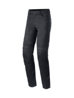 Alpinestars jeans da moto Cerium Tech Stretch, jeans moto da uomo, neri, slim fit con protezioni Nucleon Plus, certificati CE