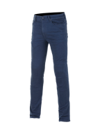Alpinestars Jeans da moto Cerium Tech Stretch, jeans slim fit da uomo, blu, in denim elasticizzato con protezioni Nucleon Plus.