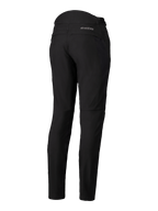 Alpinestars Pantaloni Alamosa Donna, nero, vista posteriore, pantaloni in tessuto softshell slim fit con logo MO.ST.EQ. sul carré posteriore, dettagli trapuntati sulla parte alta posteriore della vita, abbigliamento da moto urban minimalista
